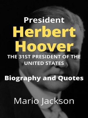cover image of President Herbert Hoover